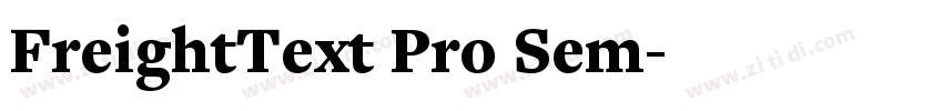FreightText Pro Sem字体转换